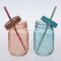 glass bottle without handle for drinks   colorful  galss cups  juice jar